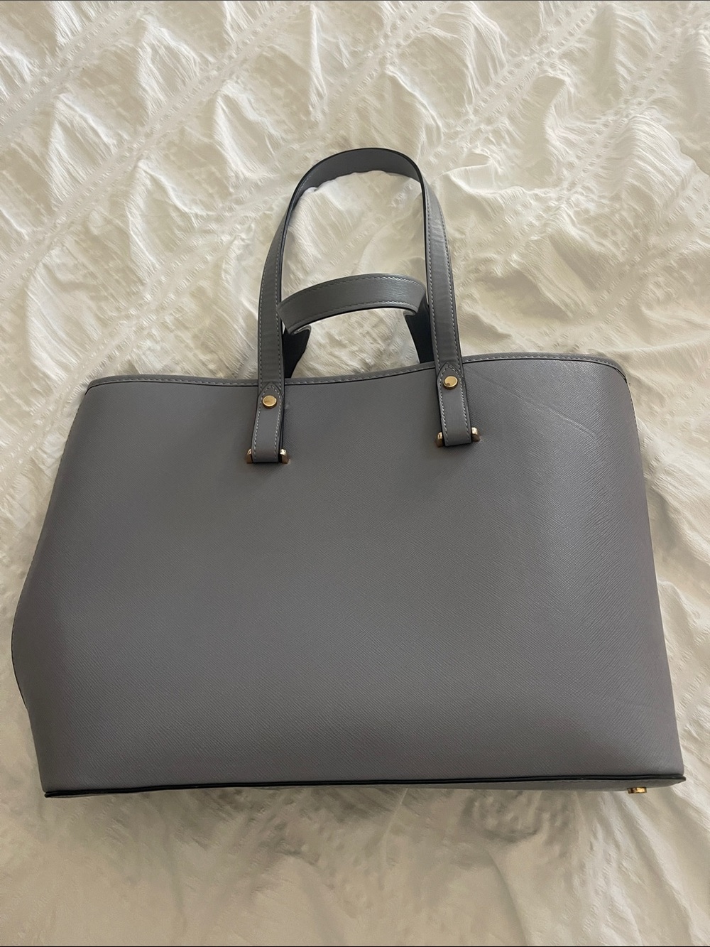 Gray/Blue Structured Tote Bag - Women's Everyday Carry